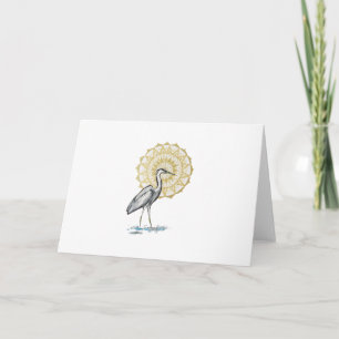 Tarjeta Heron Mandala