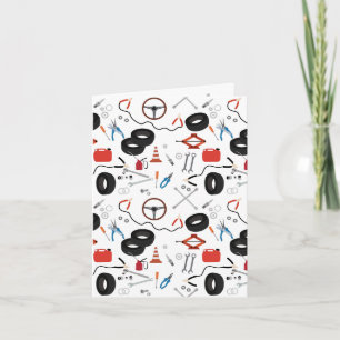 Tarjeta Herramientas mecánicas para automóviles