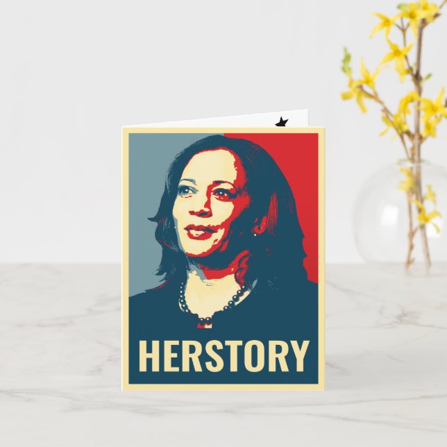 TARJETA HERTORIA DE KAMALA HARRIS (flor amarilla)