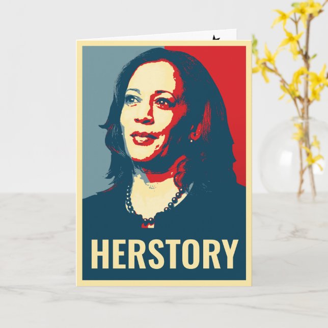 TARJETA HERTORIA DE KAMALA HARRIS (flor amarilla)