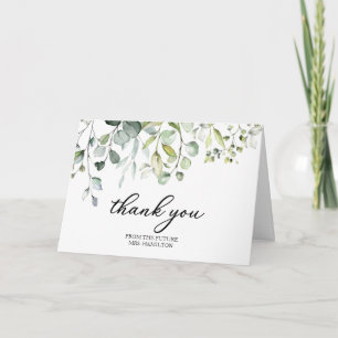 Tarjeta Hervidad Cuta Verde Eucalyptus Ducha Bridal Gracia