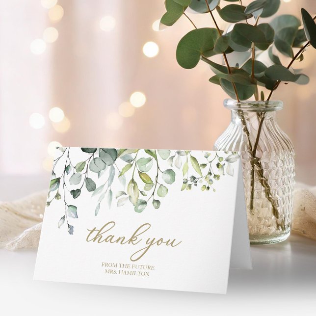 Tarjeta Hervidad Cuta Verde Eucalyptus Ducha Bridal Gracia (Subido por el creador)
