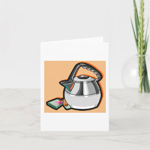 Tarjeta Hervidor de Té con Bolsa de Té