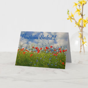 Tarjeta ¡Herzliches Beileid!