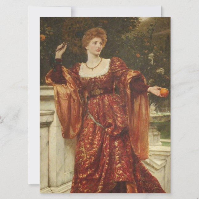 Tarjeta Hesperia (por Frank Dicksee) (Anverso)