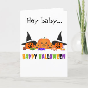 TARJETA "HEY BABY" CELEBRAMOS "JUNTOS" A HALLOWEEN