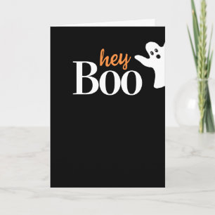 Tarjeta Hey Boo Funny Halloween