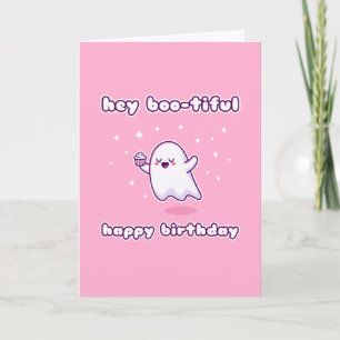 Tarjeta Hey Boo-tiful Happy Birthday Pun Card