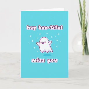 Tarjeta Hey Boo-tiful Miss You Pun Card