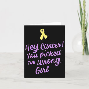 Tarjeta Hey Cáncer Que Has Recogido El Error De La Niñez C