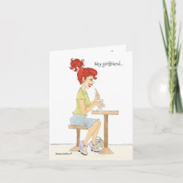 Tarjeta Hey Girlfriend Note Card