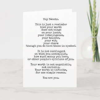 Tarjeta Hey Sweets Greeting Card