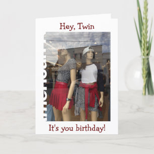 TARJETA HEY TWIN-ES TU CUMPLEAÑOS (COMPRA)