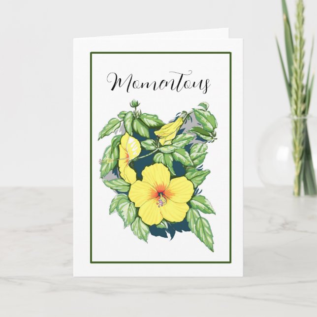 Tarjeta Hibiscus (Anverso)