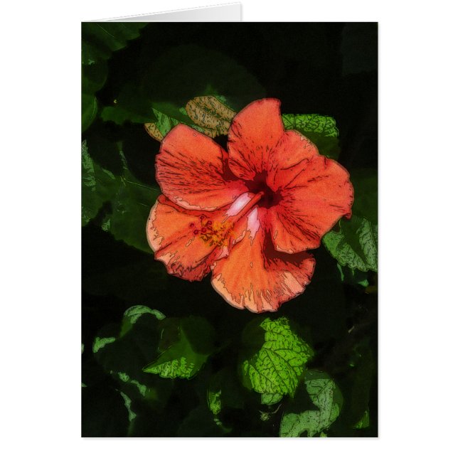 Tarjeta Hibiscus 424 (Frente)