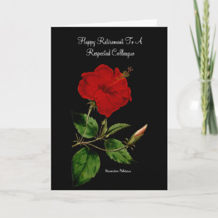 Tarjeta Hibiscus hawaiano por Pierre Joseph Redoute