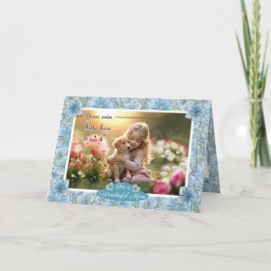 Tarjeta Hibiscus & lace TURQUOISE