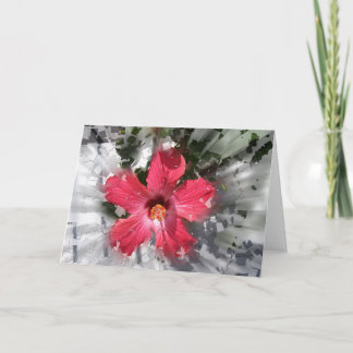 Tarjeta Hibiscus Rojo