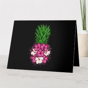 Tarjeta Hibiscus Tropical Hawaii Pineapple Aloha Hawaii