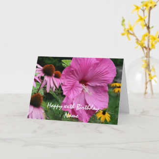 Tarjeta Hibiscus Y Amigos De Las Flores Cumpleaños Persona