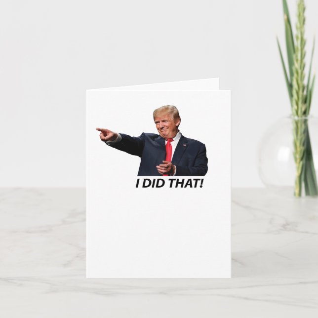 Tarjeta Hice Ese Meme De Trump (Anverso)