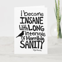"Hice insano…" Cita de Edgar Allan Poe
