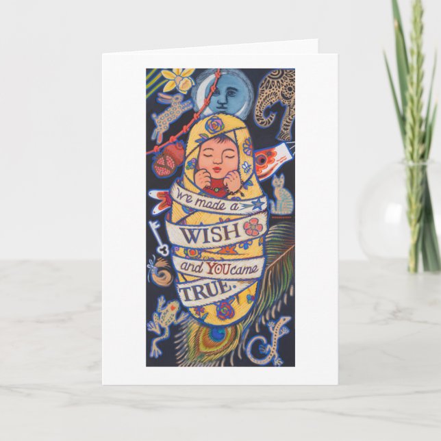 Tarjeta Hicimos un WISH y USTED SE HIZO REALIDAD (Anverso)