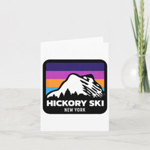 Tarjeta Hickory Ski Nueva York Esquí Esquí Acrobático Fami