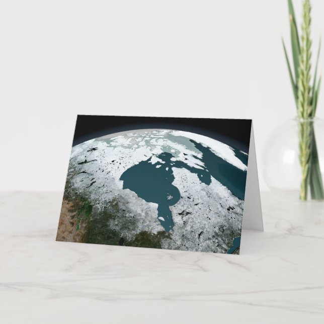 Tarjeta Hielo Marítimo De La Bahía De Hudson El 14 De Novi (Anverso)