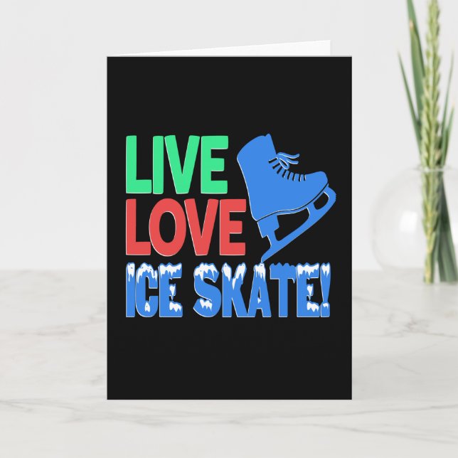 Tarjeta Hielo Patinar amor ICE (Anverso)
