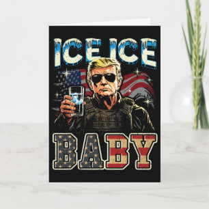 Tarjeta Hielo Vintage Por Funny Trump _2 