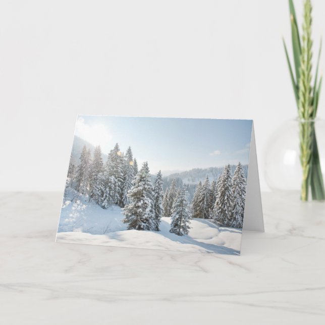 Tarjeta Hielo y nieve | Allgäu Bavaria Southern Germany (Anverso)