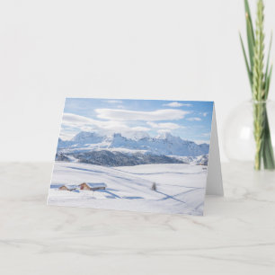 Tarjeta Hielo y nieve Alpes Europeos Snowscape, Italia