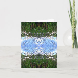 Tarjeta Hierba Verde Cielo Azul