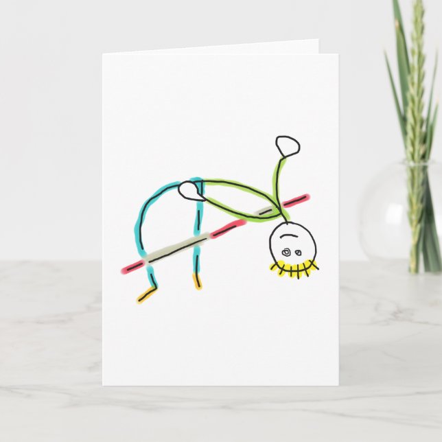 Tarjeta High Jump Stickman (Anverso)