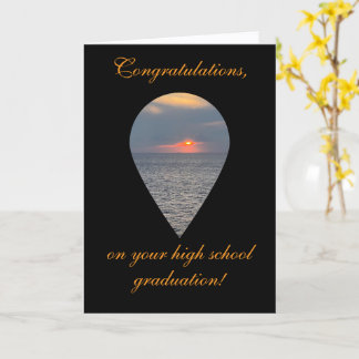 Tarjeta High School Graduation, Folded Greeting Card
