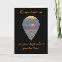 Tarjeta High School Graduation, Folded Greeting Card