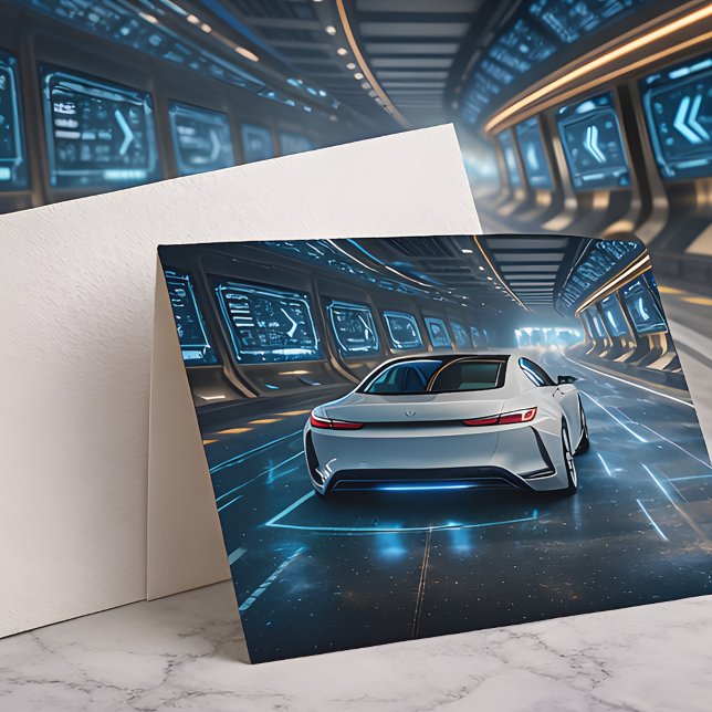 Tarjeta High-Tech Automotive Print | Modern Sci-Fi Car  (Subido por el creador)
