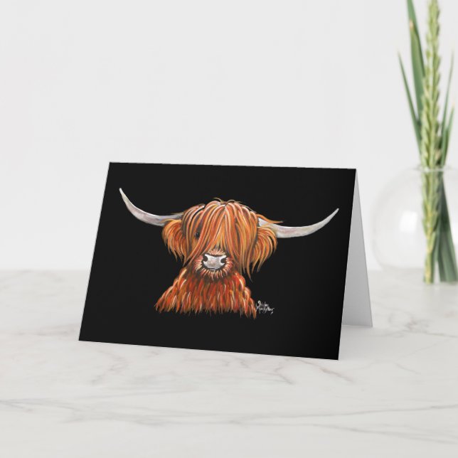 Tarjeta HiGHLaND CoW PRiNT ‘CHaRLeY’ DE SHiRLeY MacARThuR (Anverso)