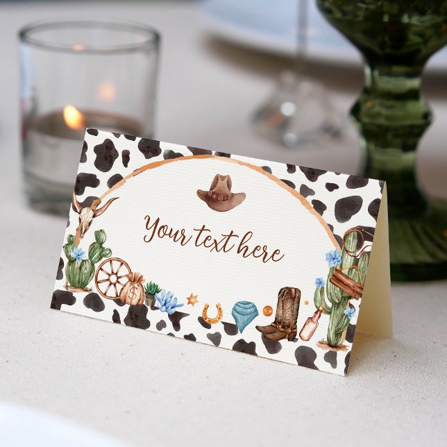 Tarjeta Highland Cowboy Birday Place (Subido por el creador)