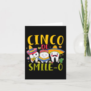 Tarjeta Higiénico dental Cinco De Sonrisa O Cinco De Mayo 