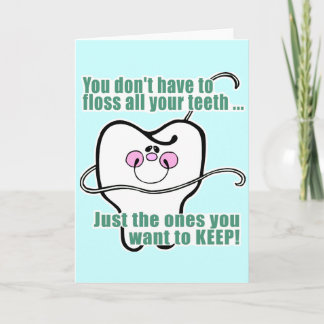 Tarjeta Higienista dental divertido