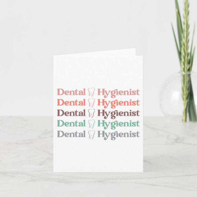 Tarjeta Higienista dental | RDH Dentist Dental gifts (Anverso)