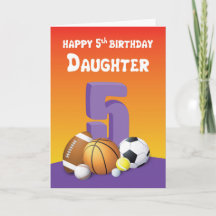Hija 5.º Balls Deportiva de Cumpleaños