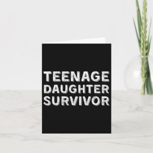 Tarjeta Hija Adolescente Divertida Superviviente Humor Pad