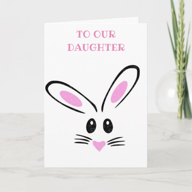 TARJETA ***HIJA*** BUNNY DICE "FELIZ ORIENTAL" (Anverso)