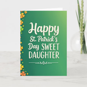 Tarjeta hija con patrón de trébol