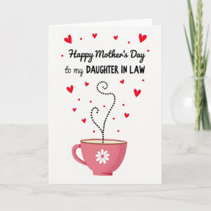 Tarjeta Hija de Corazones Carmesí Card