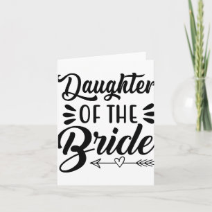 Tarjeta Hija De La Boda Novia Ducha Matchi