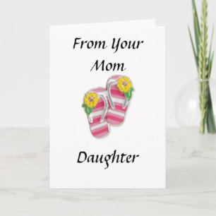 TARJETA HIJA DE MAMÁ EN EL GRADUADO